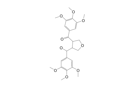 AGLACIN_K;7-HYDROXY-3,3',4,4',5,5'-HEXAMETHOXY-7'-KETO-9,9'-EPOXYLIGNAN