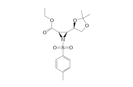 ETHYL-(2R,3R,4'S)-(+)-3-(2',2'-DIMETHYL-1',3'-DIOXOLAN-4'-YL)-1-TOSYLAZIRIDINE-2-CARBOXYLATE