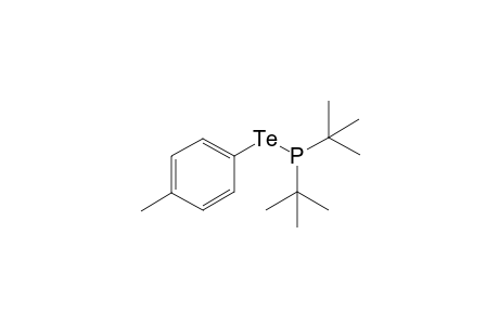 Di-tert-butyl(p-tolyltelluro)phosphane