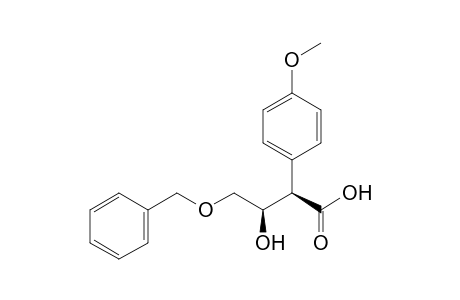 (2R,3R)-4-Benzyloxy-3-hydroxy-2-(4-methoxyphenyl)butanoic acid