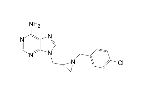 2-(6-Aminopurin-9-yl)methyl-1-[(4-chlorophenyl)methyl]aziridine