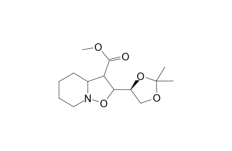 (2R,3R,3aR)-2-[(4R)-2,2-dimethyl-1,3-dioxolan-4-yl]-3,3a,4,5,6,7-hexahydro-2H-isoxazolo[2,3-a]pyridine-3-carboxylic acid methyl ester