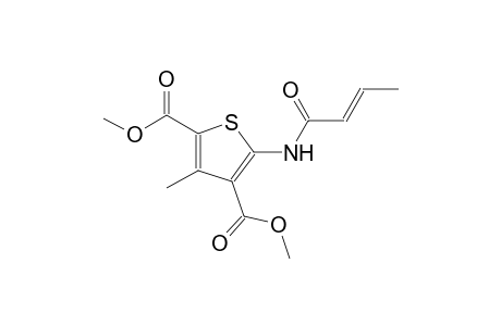 dimethyl 5-[(2E)-2-butenoylamino]-3-methyl-2,4-thiophenedicarboxylate