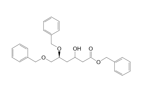 (5S)-3-hydroxy-5,6-bis(phenylmethoxy)hexanoic acid (phenylmethyl) ester