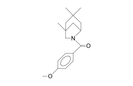 6-(4-Methoxy-benzoyl)-1,3,3-trimethyl-6-aza-bicyclo(3.2.1)octane
