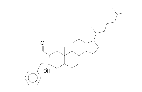 3-Hydroxy-3-(3-methylbenzyl)cholestane-2-carbaldehyde