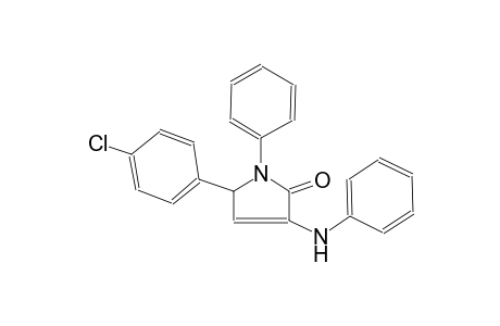 2H-pyrrol-2-one, 5-(4-chlorophenyl)-1,5-dihydro-1-phenyl-3-(phenylamino)-