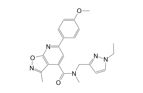 isoxazolo[5,4-b]pyridine-4-carboxamide, N-[(1-ethyl-1H-pyrazol-3-yl)methyl]-6-(4-methoxyphenyl)-N,3-dimethyl-