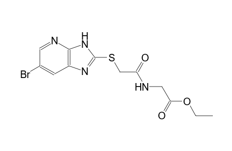 ethyl ({[(6-bromo-3H-imidazo[4,5-b]pyridin-2-yl)sulfanyl]acetyl}amino)acetate