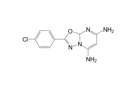 2-(4-Chlorophenyl)-8 aH-[1,3,4]oxadiazolo[3,2-a]pyrimidine-5,7-diamine