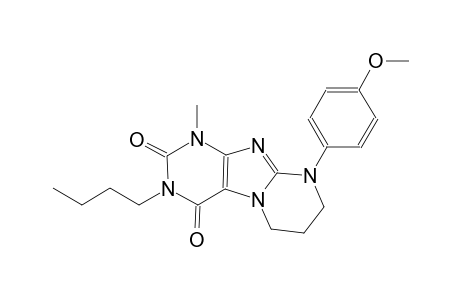 3-butyl-9-(4-methoxyphenyl)-1-methyl-6,7,8,9-tetrahydropyrimido[2,1-f]purine-2,4(1H,3H)-dione