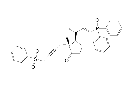 (1'RS,2SR,2'E,3SR)-3-[3'-(diphenylphosphinoyl)-1'-methylprop-2'-enyl]-2-methyl-2-[4''-(phenylsulfonyl)but-2'-ynyl]cyclopentanone