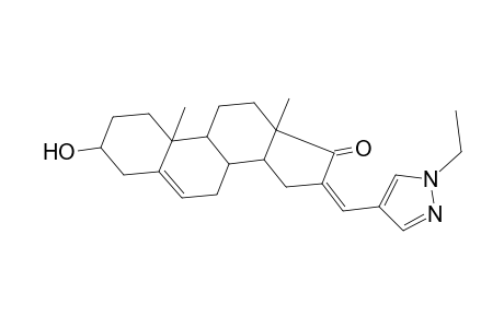 (16Z)-16-[(1-ethyl-4-pyrazolyl)methylidene]-3-hydroxy-10,13-dimethyl-2,3,4,7,8,9,11,12,14,15-decahydro-1H-cyclopenta[a]phenanthren-17-one