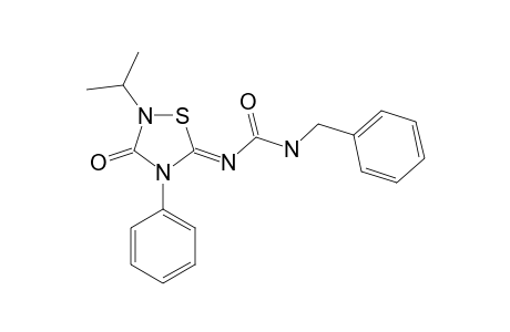 5-BENZYLCARBAMOYLIMINO-2-ISOPROPYL-4-PHENYL-1,2,4-THIADIAZOLIDIN-3-ONE
