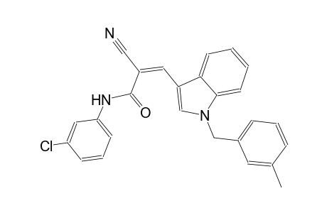 (2Z)-N-(3-chlorophenyl)-2-cyano-3-[1-(3-methylbenzyl)-1H-indol-3-yl]-2-propenamide