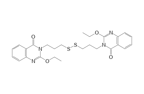 Bis[(2-ethoxy-3,4-dihydro-4-oxo-3-quinazolinyl)propyl] disulfide