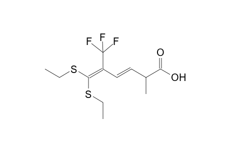 3-(E)-6,6-Bis(ethylsulfanyl)-2-methyl-5-trifluoromethylhexa-3,5-dienoic acid