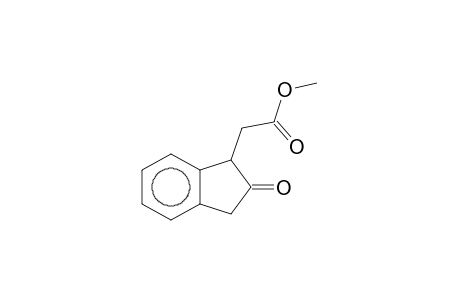 Acetic acid, 2-(2-oxo-2,3-dihydro-1H-1-indenyl)-, methyl ester