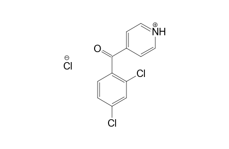 Methanone, (2,4-dichlorophenyl)-4-pyridinyl-, hydrochloride, salt