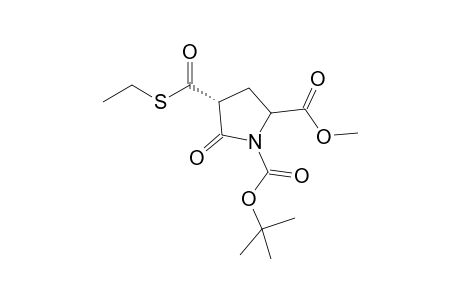 (3-rac,5R)-1-(tert-Butylcarbonyl)-3-(thioethoxycarbonyl)-2-pyrrolidinone-5-carboxylic acid methyl ester