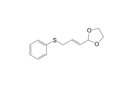 (E)-2-(3-(Phenylthio)prop-1-enyl)-1,3-dioxolane