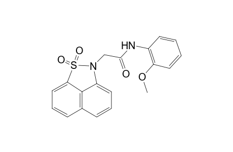 2H-Naphtho[1,8-cd]isothiazole-2-acetamide, N-(2-methoxyphenyl)-, 1,1-dioxide