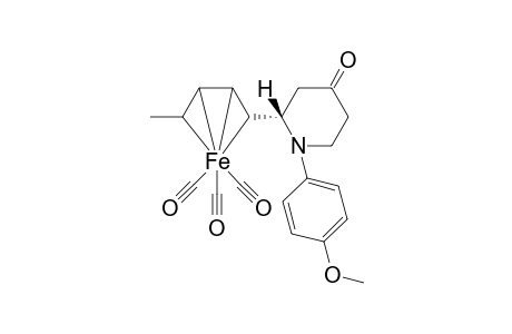 (2S,1'R,4'S)-Tricarbonyl[1'-4'-.eta.-(1'E,3'E)-1-p-methoxyphenyl-3-(1',3'-pentadienyl)piperidin-4-one]iron