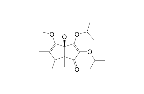 (3AR*,6S*,6AR*)-6,6A-DIHYDRO-3A-HYDROXY-2,3-DIISOPROPOXY-4-METHOXY-5,6,6A-TRIMETHYL-1(3A-H)-PENTALENONE