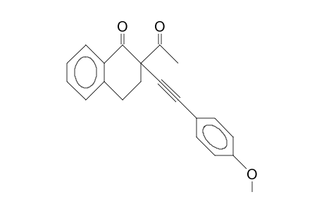 2-Acetyl-2-(4-methoxy-phenylethynyl)-3,4-dihydro-naphthalen-1(2H)-one
