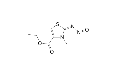 Ethyl {4-[2'-(3H)-imino-3'-methyl-N'-nitrosothiazole]-carboxylate