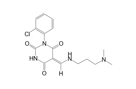 (5Z)-1-(2-chlorophenyl)-5-({[3-(dimethylamino)propyl]amino}methylene)-2,4,6(1H,3H,5H)-pyrimidinetrione