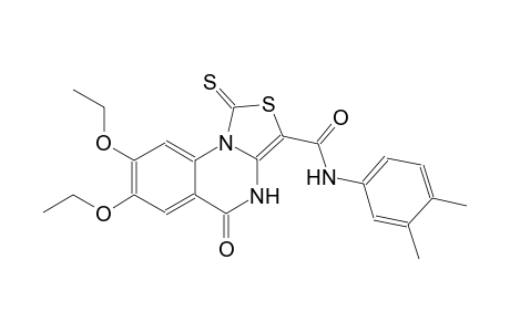 thiazolo[3,4-a]quinazoline-3-carboxamide, N-(3,4-dimethylphenyl)-7,8-diethoxy-4,5-dihydro-5-oxo-1-thioxo-