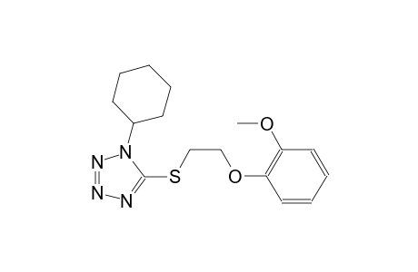 1H-tetrazole, 1-cyclohexyl-5-[[2-(2-methoxyphenoxy)ethyl]thio]-