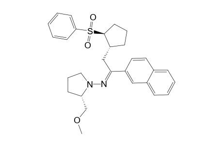 (E)-[2-[(1R,2S)-2-besylcyclopentyl]-1-(2-naphthyl)ethylidene]-[(2S)-2-(methoxymethyl)pyrrolidino]amine