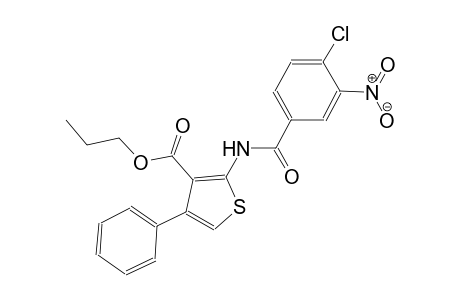 propyl 2-[(4-chloro-3-nitrobenzoyl)amino]-4-phenyl-3-thiophenecarboxylate