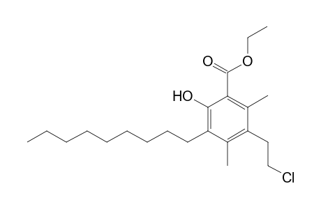 Ethyl 4-(2-Chloroethyl)-1-hydroxy-3,5-dimethyl-6-nonyl-2-benzoate