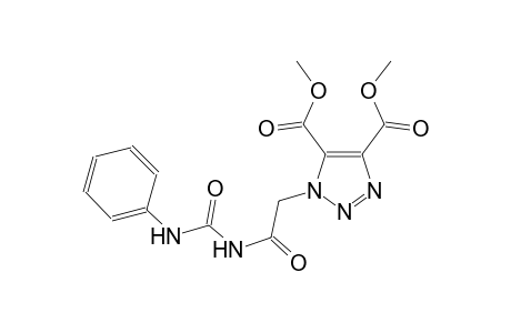 1H-1,2,3-triazole-4,5-dicarboxylic acid, 1-[2-oxo-2-[[(phenylamino)carbonyl]amino]ethyl]-, dimethyl ester