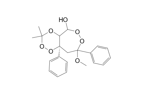 5H-1,2,4-Trioxino[5,6-d][1,2]dioxepin-5-ol, tetrahydro-8-methoxy-3,3-dimethyl-8,9a-diphenyl-