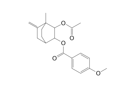 2-Acetoxy-1-methyl-6-methylenebicyclo[2.2.2]octan-3-yl p-Methoxybenzoate