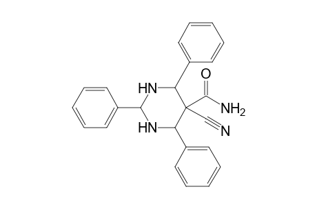 5-Cyano-5-aminocarbonyl-2,4,6-triphenylhexahydropyrimidine