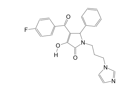 4-(4-fluorobenzoyl)-3-hydroxy-1-[3-(1H-imidazol-1-yl)propyl]-5-phenyl-1,5-dihydro-2H-pyrrol-2-one