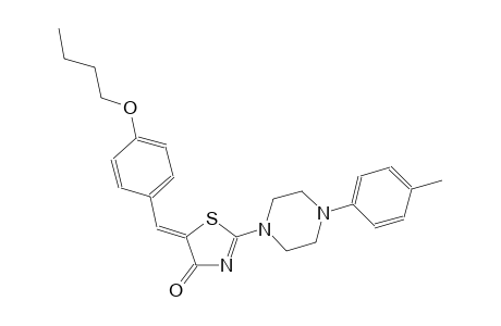 (5Z)-5-(4-butoxybenzylidene)-2-[4-(4-methylphenyl)-1-piperazinyl]-1,3-thiazol-4(5H)-one