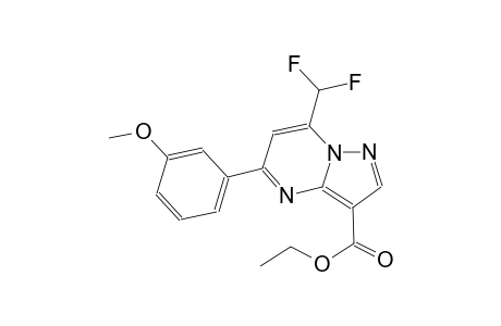 ethyl 7-(difluoromethyl)-5-(3-methoxyphenyl)pyrazolo[1,5-a]pyrimidine-3-carboxylate