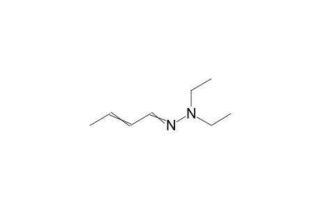 Diethylhydrazone .beta.-methylacrylaldehyde
