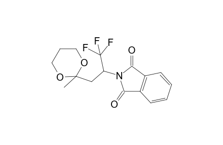 (+-)-2-Methyl-2-(3,3,3-trifluoro-2-N-phthalimido)-1,3-dioxane