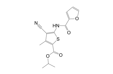 isopropyl 4-cyano-5-(2-furoylamino)-3-methyl-2-thiophenecarboxylate