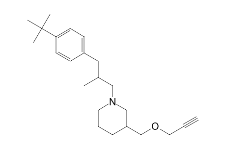 Piperidine, 1-[3-[4-(1,1-dimethylethyl)phenyl]-2-methylpropyl]-3-[(2-propynyloxy) methyl]-