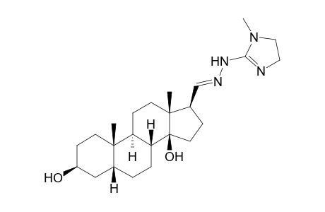 (E)-17.beta.-[[(1-Methyl-2-imidazolin-2-yl)hydrazono]methyl]-5.beta.-androstane-3.beta.,14.beta.-diol