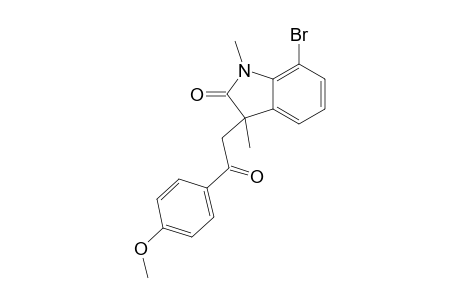 7-Bromo-3-[2-(4-methoxy-phenyl)-2-oxo-ethyl]-1,3-dimethyl-indolin-2-one