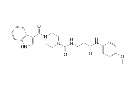 1-piperazinecarboxamide, 4-(1H-indol-3-ylcarbonyl)-N-[3-[(4-methoxyphenyl)amino]-3-oxopropyl]-